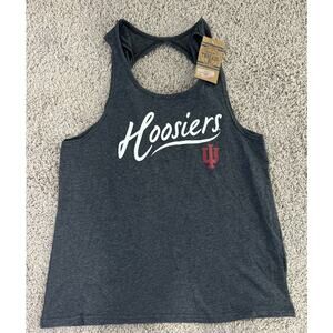 Rivalry Threads IU Hoosiers Gray Tank, M